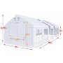Partytelt i PVC - 4 x 50 m