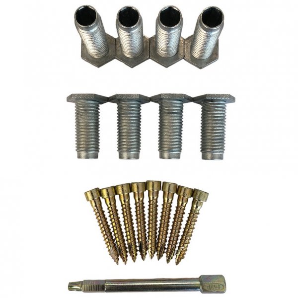 Rammehylse med festeskrue 40 mm - 300 punkter