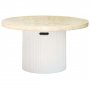 Rundt utend�rs salongbord �80 cm travertin - hagebord