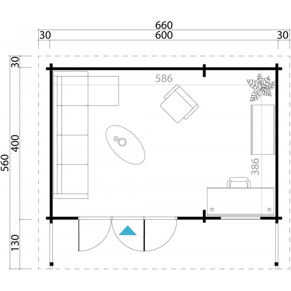 Attefall hus Torvald - 26 m�