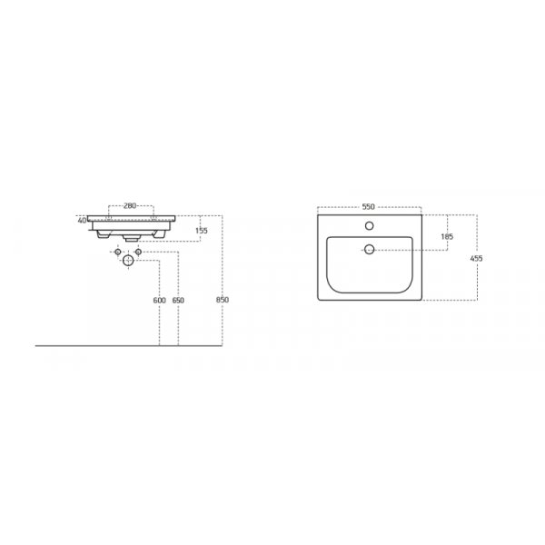 Møbelpakke Instinct 55 - Natural Oak speilskap Møbelpakke Instinct 55 - Natural Oak speilskap