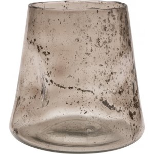 Labyrint vase 16 x 16 x 15 cm - R�ykfarget