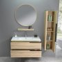 Baderomsmbler Toulouse - Tre | 100 cm + 2.00 x Baderomskrok