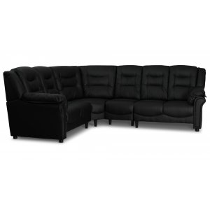 Hjørnesofa svart kunstskinn 5-seters - Beijing Hjørnesofa svart kunstskinn 5-seters - Beijing