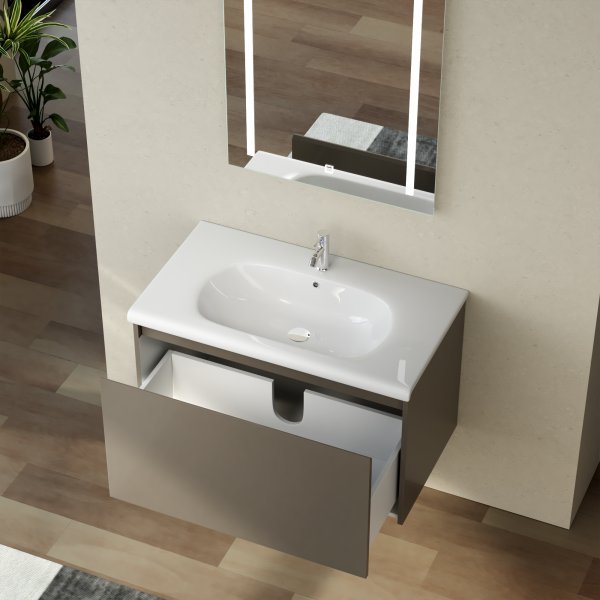 Baderomsmøbler Zeal 80 cm - Greige Baderomsmøbler Zeal 80 cm - Greige