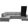 U-sofa sovesofa Tärnö vendbar med oppbevaring - 304 cm - lys grå U-sofa sovesofa Tärnö vendbar med oppbevaring - 304 cm - lys grå