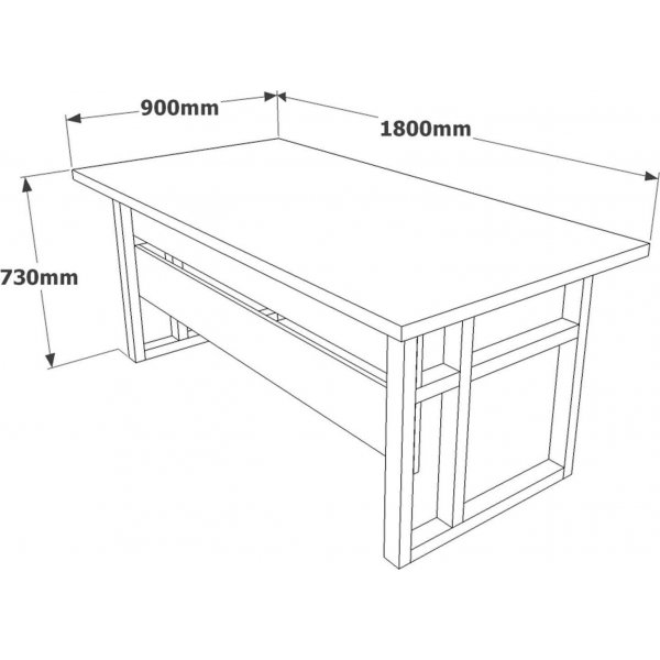 Markens skrivebord 180x90 cm - Barokk