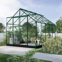 Drivhus Neptunus - Grønt 8 m² herdet glass Drivhus Neptunus - Grønt 8 m² herdet glass