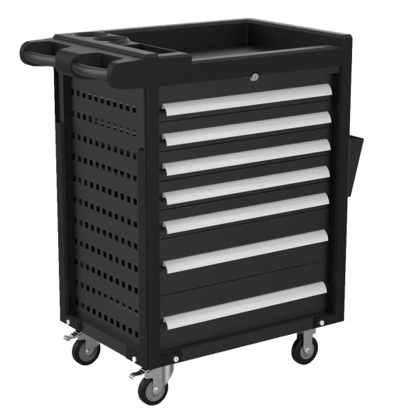 Verkt�yvogn med syv skuffer