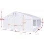 Partytelt i PVC - 5 x 6 m