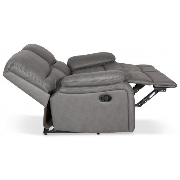 Lenestolsofa 2-seters grå kinosofa Lenestolsofa 2-seters grå kinosofa