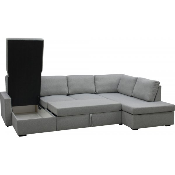 U-sofa sovesofa Tärnö vendbar med oppbevaring - 304 cm - lys grå U-sofa sovesofa Tärnö vendbar med oppbevaring - 304 cm - lys grå