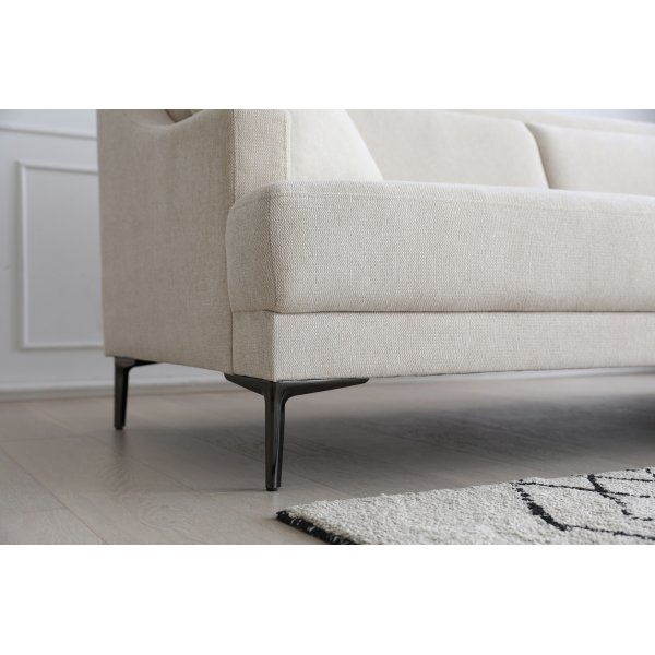Sofa 3-seter beige moderne - Hanna Sofa 3-seter beige moderne - Hanna