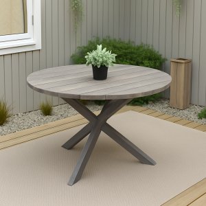 Scottsdale rundt utebord Ø112 cm - Grålasert Scottsdale rundt utebord Ø112 cm - Grålasert