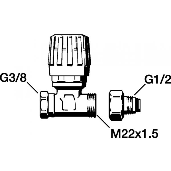 FM Mattsson Styreventil (Radiatorventil) Krom FM Mattsson Styreventil (Radiatorventil) Krom