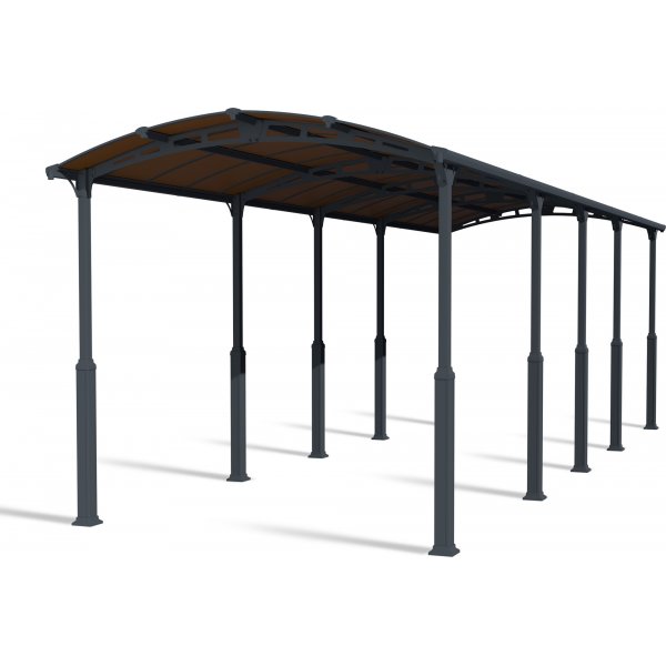 Canopia Alpine Metal Carport For Bobil 3,6 x 11 - Gr�