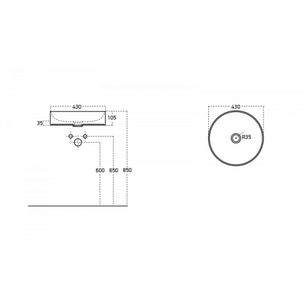 M�belpakke Instinct 80 - Hvitt med speilskap