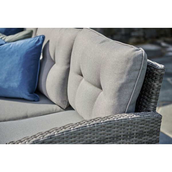 Moreno Loungegruppe med bord 3+1+1 - Lysegrå Moreno Loungegruppe med bord 3+1+1 - Lysegrå