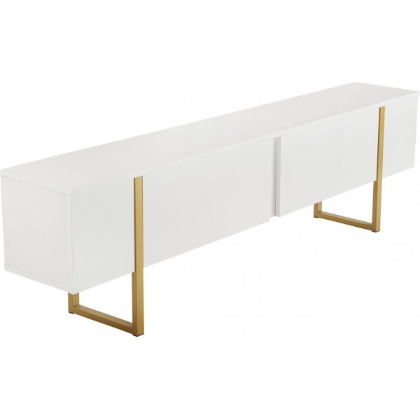 Serenity TV-stativ 180 cm - Hvit/gull