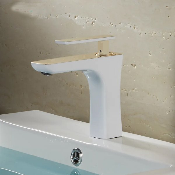 Servantbatteri - Peony | Hvit/gull