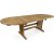 Salt ovalt spisebord 180-240 cm butterfly - Teak