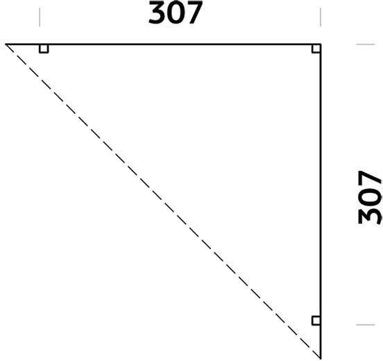 Modular Garden Hjørnepergola 4,2m² - Hvitlakkert Modular Garden Hjørnepergola 4,2m² - Hvitlakkert