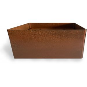 Corten stlpotter rektangulr - 40x80x40 cm