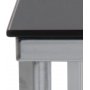 Kryssbord 50 cm - Krom/svart