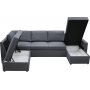 Sovesofa U-formet mørkegrå - Dream Sovesofa U-formet mørkegrå - Dream