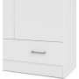 Hvit Space-garderobe, 80 cm bred og 170,5 cm høy Hvit Space-garderobe, 80 cm bred og 170,5 cm høy