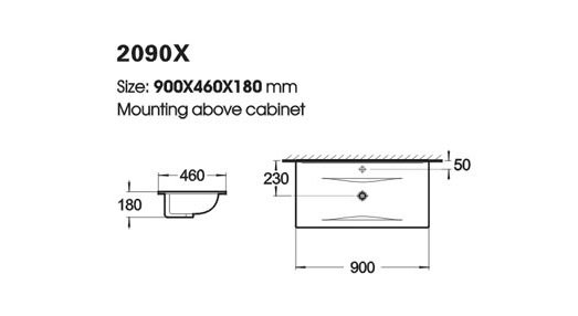 Mbelpakke Verona 90 - Beige med speilskap