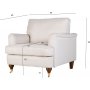Lenestol i beige stoff - Howard Watford Deluxe Lenestol i beige stoff - Howard Watford Deluxe