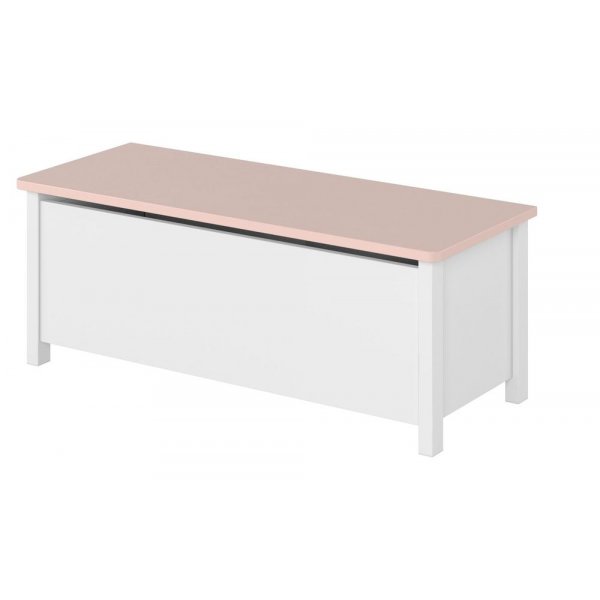 Stephany oppbevaringskommode - Hvit/rosa Stephany oppbevaringskommode - Hvit/rosa