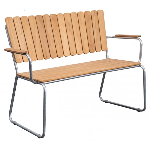 Mllan hagesofa - Teak/galvanisert stl