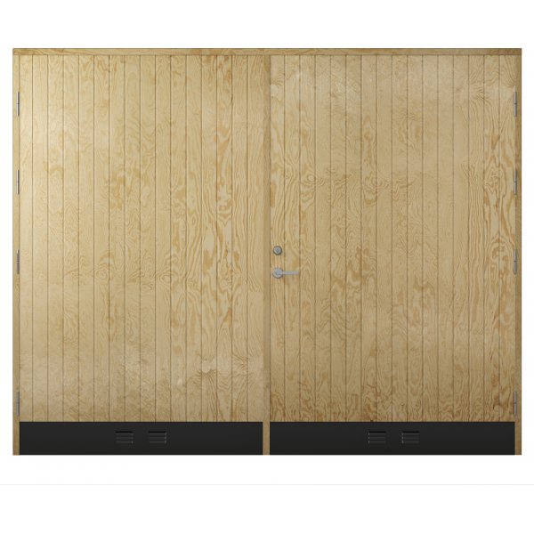Garasjeport18 Rett Panel + Karmskruepakke