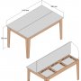 Milan spisebord 145 x 88 cm - Hvit marmor/valnøtt Milan spisebord 145 x 88 cm - Hvit marmor/valnøtt