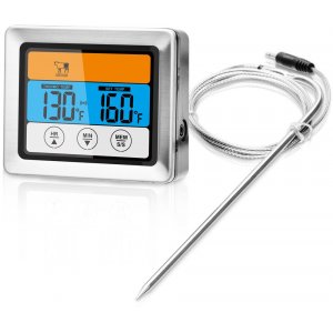 Basis steketermometer - blank/svart Basis steketermometer - blank/svart