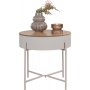1 Sisco sidebord Beige/Grå Ø40 cm