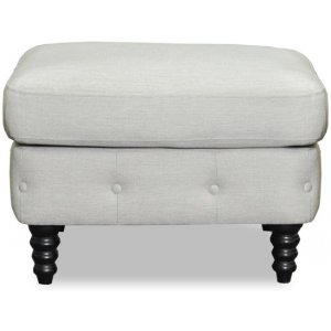 Chesterfield fotskammel - Beige lin Chesterfield fotskammel - Beige lin