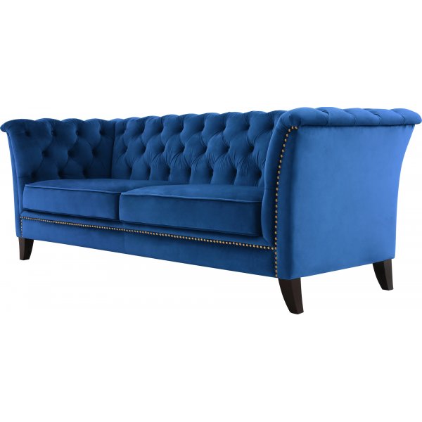 Sofa 3-seter Chesterfield Bl� - Milton