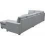 U-formet sofa med oppbevaring 367 cm grå U-formet sofa med oppbevaring 367 cm grå