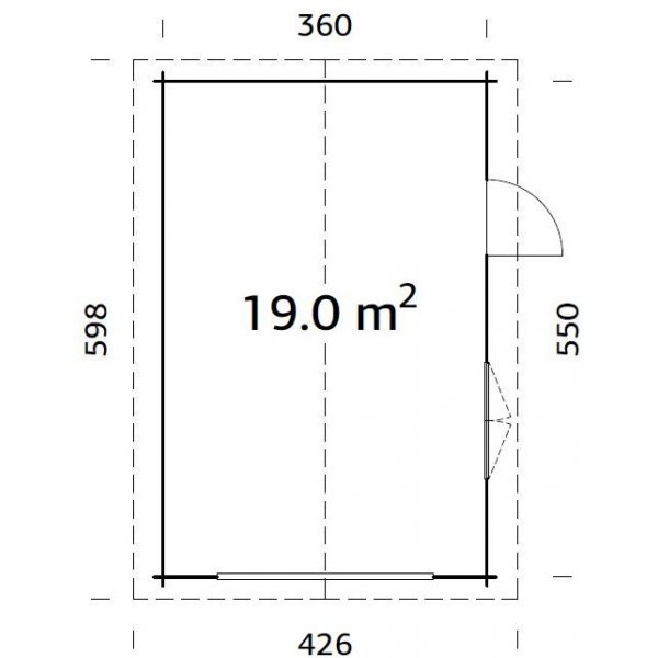 Garasje Roger - 19,0 m² Garasje Roger - 19,0 m²