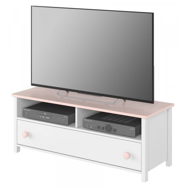 Stephany TV-stativ - Hvit/rosa Stephany TV-stativ - Hvit/rosa