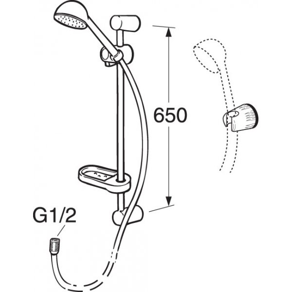 Gustavsberg Nordic dusjsett Gustavsberg Nordic dusjsett