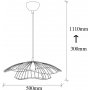 Tell taklampe 6500 - Sort