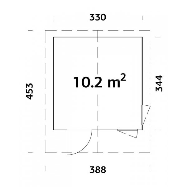 Ly friggebod 10,2 m�