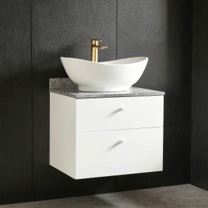 Toalett 60 cm | Marmorbenkeplate | Med servant | Cauda Toalett 60 cm | Marmorbenkeplate | Med servant | Cauda