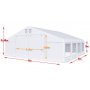 Partytelt i PVC - 8 x 8 m
