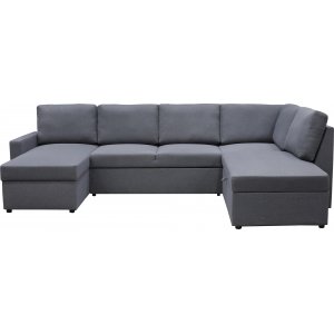 Sovesofa U-formet m�rkegr� - Dream