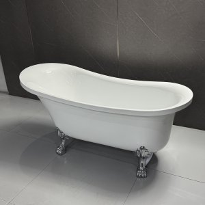 Frittstående Kapolei badekar med kloføtter 160 × 74 cm Frittstående Kapolei badekar med kloføtter 160 × 74 cm